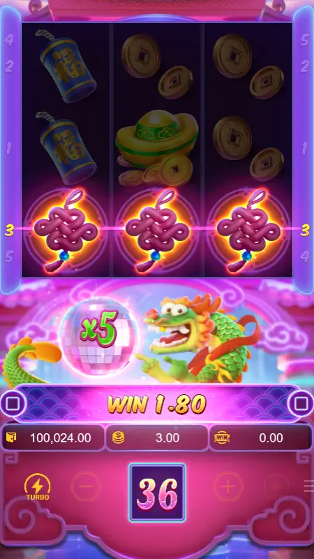 Fortune Dragon Paytable